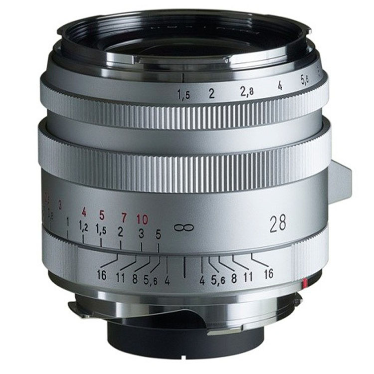 Voigtlander Nokton 1,5/28 mm Type I VM asphérique, argenté